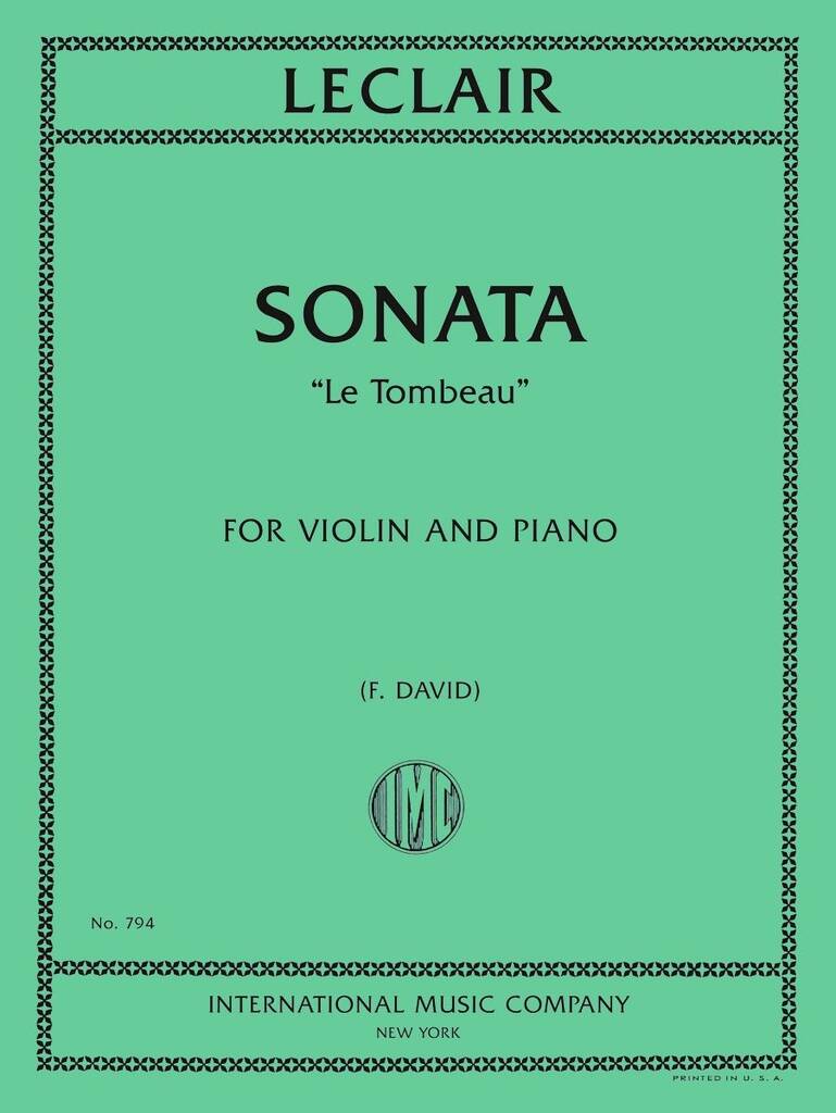 Sonata Do M Le Tombeau (David)